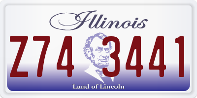 IL license plate Z743441