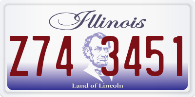 IL license plate Z743451