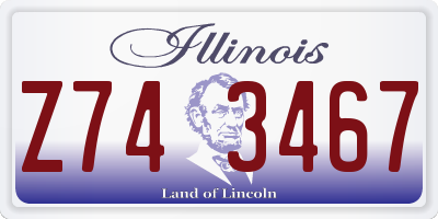 IL license plate Z743467