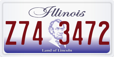 IL license plate Z743472