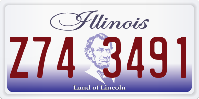 IL license plate Z743491