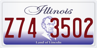 IL license plate Z743502