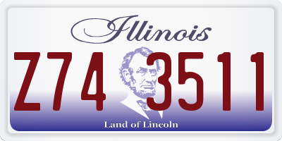 IL license plate Z743511