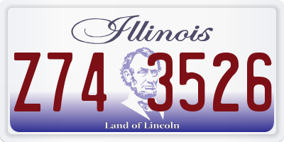 IL license plate Z743526