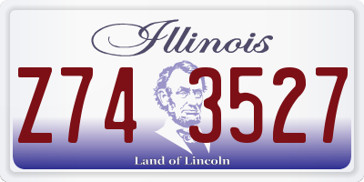 IL license plate Z743527