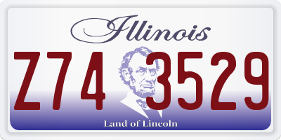 IL license plate Z743529