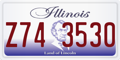 IL license plate Z743530