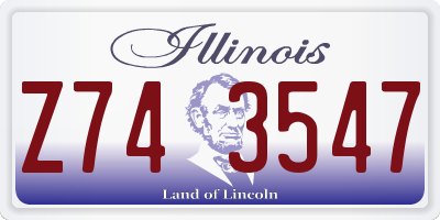 IL license plate Z743547