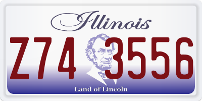 IL license plate Z743556
