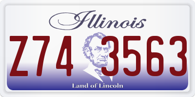 IL license plate Z743563