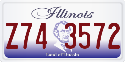 IL license plate Z743572
