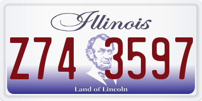 IL license plate Z743597