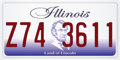 IL license plate Z743611