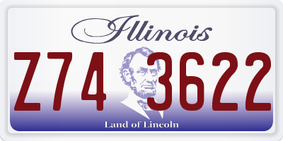 IL license plate Z743622