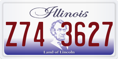 IL license plate Z743627