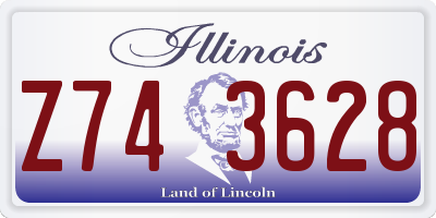 IL license plate Z743628