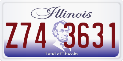 IL license plate Z743631