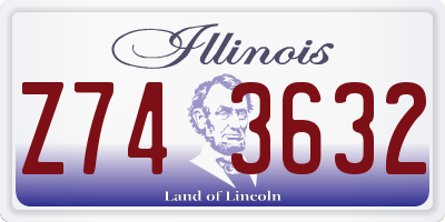 IL license plate Z743632