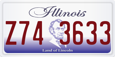 IL license plate Z743633