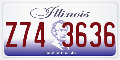 IL license plate Z743636
