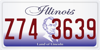 IL license plate Z743639