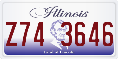 IL license plate Z743646