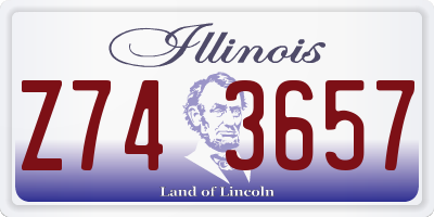 IL license plate Z743657