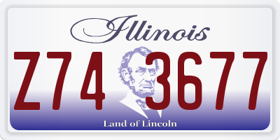 IL license plate Z743677