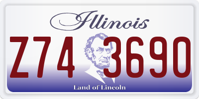 IL license plate Z743690