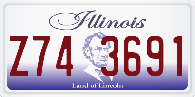 IL license plate Z743691