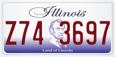 IL license plate Z743697