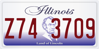 IL license plate Z743709