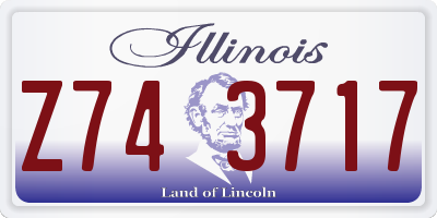 IL license plate Z743717