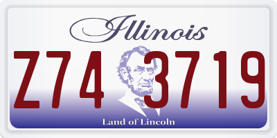 IL license plate Z743719