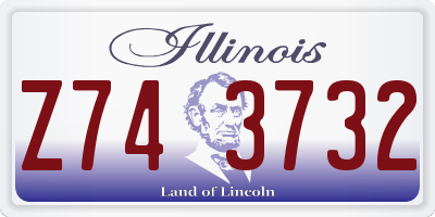 IL license plate Z743732