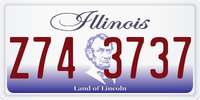 IL license plate Z743737