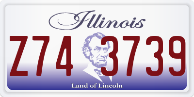 IL license plate Z743739