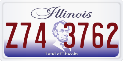 IL license plate Z743762