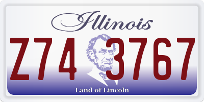 IL license plate Z743767