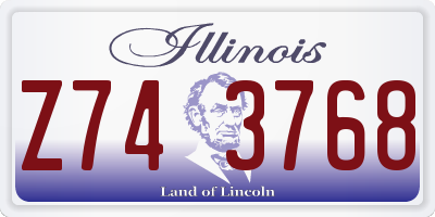 IL license plate Z743768