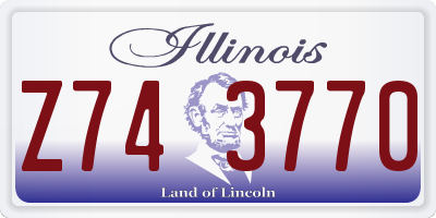 IL license plate Z743770
