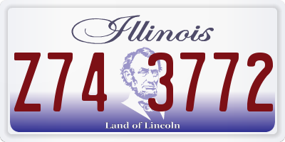 IL license plate Z743772