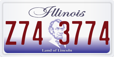 IL license plate Z743774