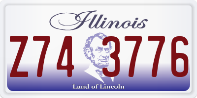 IL license plate Z743776
