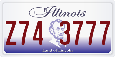 IL license plate Z743777