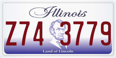IL license plate Z743779