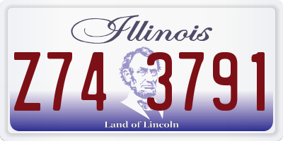 IL license plate Z743791