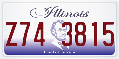 IL license plate Z743815