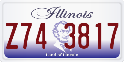 IL license plate Z743817