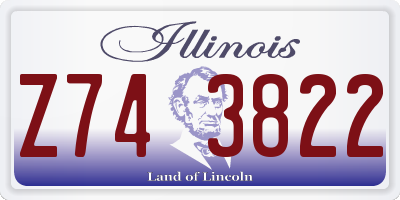 IL license plate Z743822